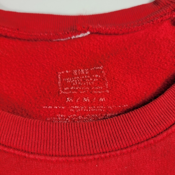 Nike SB Crewneck Sweater red Size Medium M Center Swoosh USA made soft warm - Picture 5 of 9